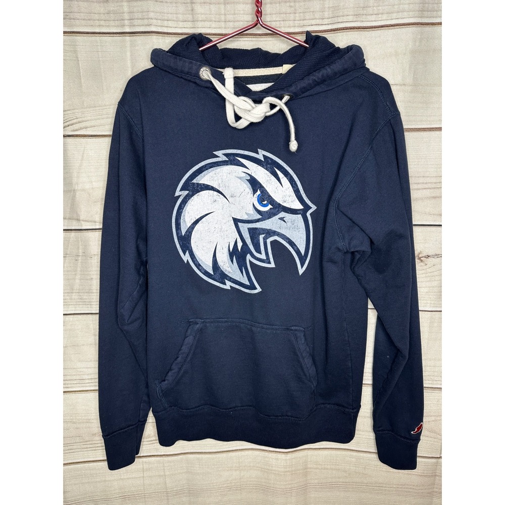 League Collegiate Outfitters Hoodie Mens S Navy Blue Eagle Graphic Pullover